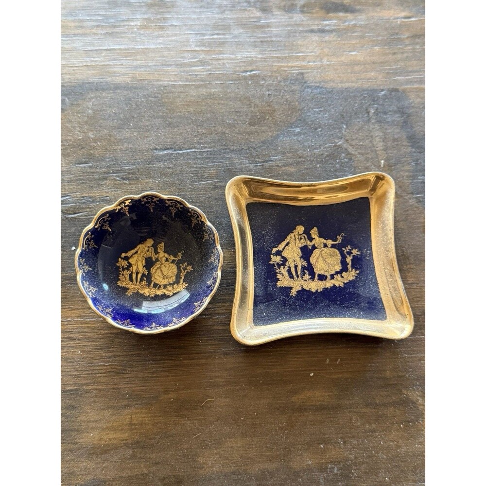 Vintage Limoges France Hand Painted Porcelain Plates